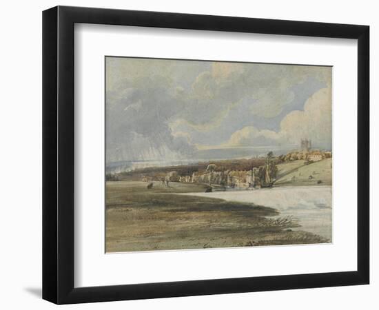 Exeter from Trew's Weir, C.1799-Thomas Girtin-Framed Giclee Print