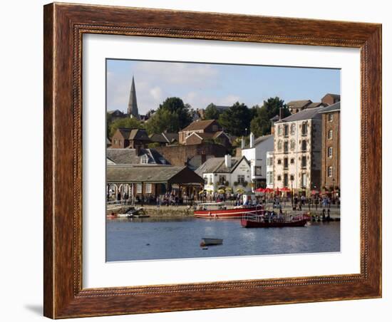 Exeter Quay, Exeter, Devon, England, United Kingdom, Europe-Lawrence Graham-Framed Photographic Print