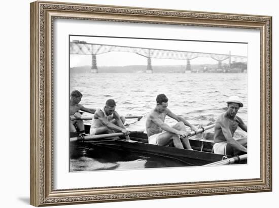 Exhausted Rowers-null-Framed Art Print