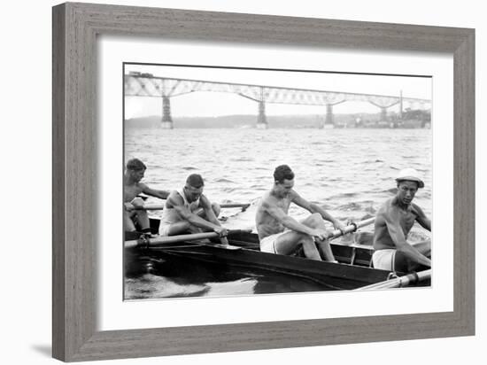 Exhausted Rowers-null-Framed Art Print