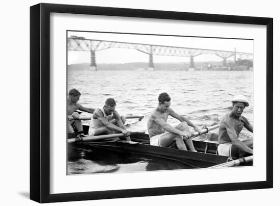 Exhausted Rowers-null-Framed Art Print