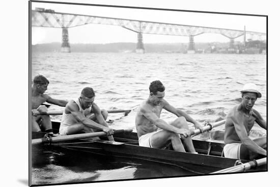 Exhausted Rowers-null-Mounted Art Print