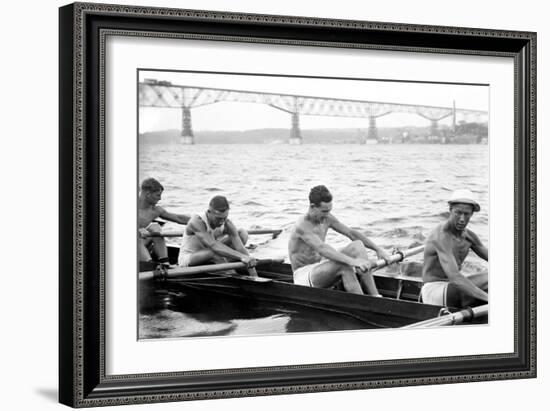 Exhausted Rowers-null-Framed Art Print