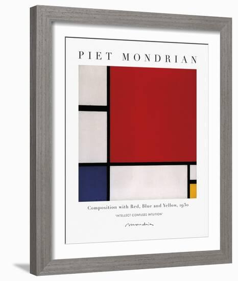 Exhibit - Intuition-Piet Mondrian-Framed Giclee Print