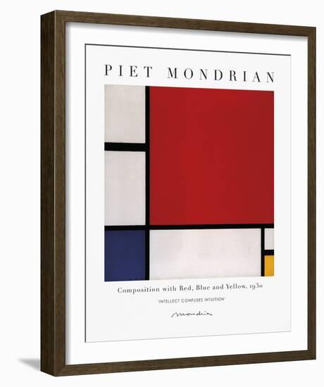 Exhibit - Intuition-Piet Mondrian-Framed Giclee Print