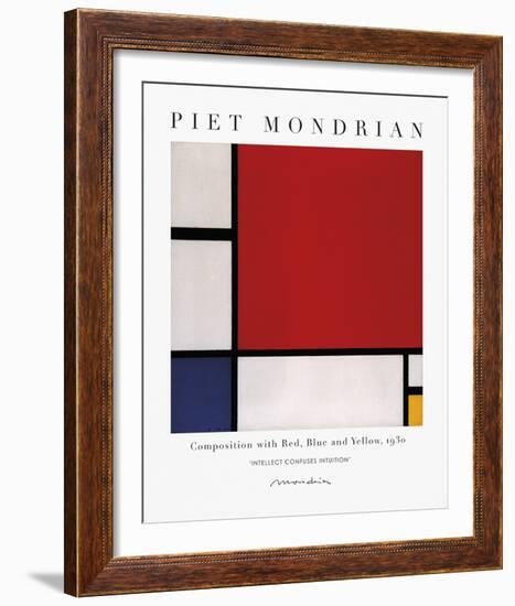 Exhibit - Intuition-Piet Mondrian-Framed Giclee Print