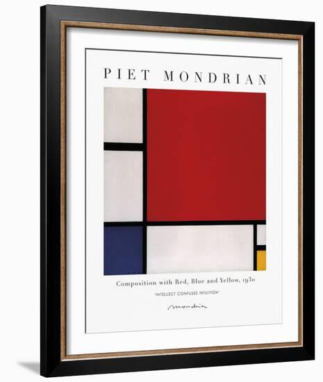 Exhibit - Intuition-Piet Mondrian-Framed Giclee Print