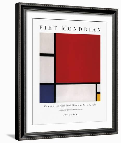 Exhibit - Intuition-Piet Mondrian-Framed Giclee Print