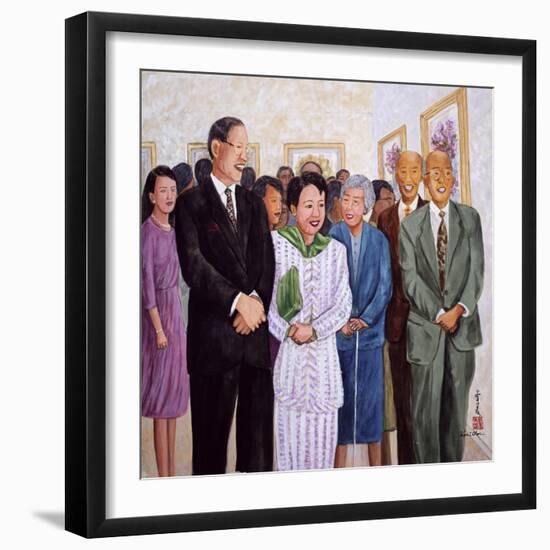 Exhibition (Former President and Madam Lee) 1995-Komi Chen-Framed Giclee Print