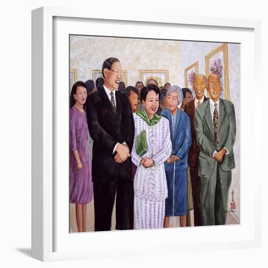 Exhibition (Former President and Madam Lee) 1995-Komi Chen-Framed Giclee Print