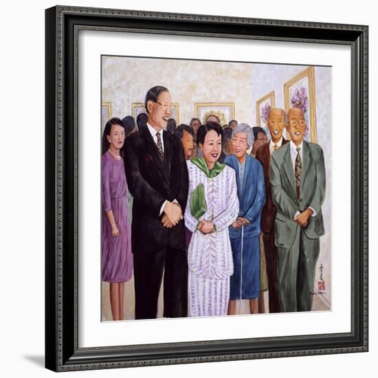 Exhibition (Former President and Madam Lee) 1995-Komi Chen-Framed Giclee Print