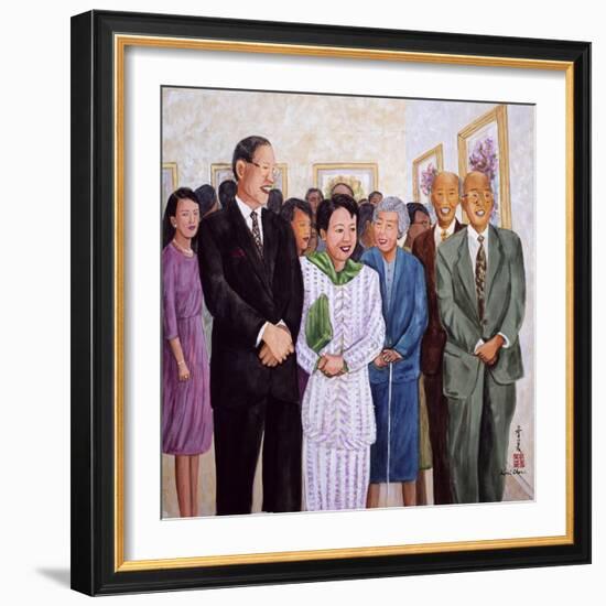 Exhibition (Former President and Madam Lee) 1995-Komi Chen-Framed Giclee Print