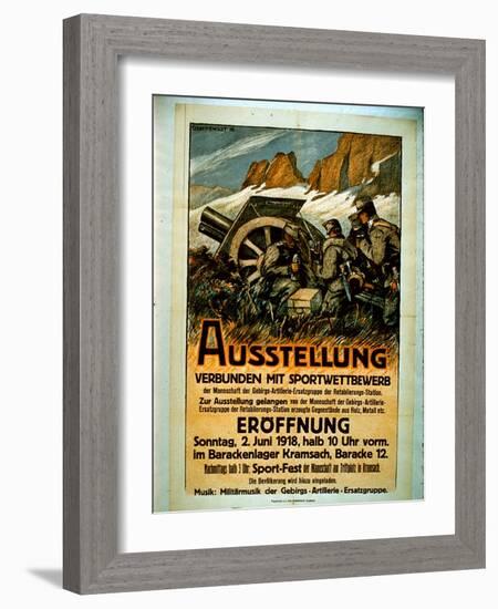Exhibition of Competitive Sports, 1918-German School-Framed Giclee Print