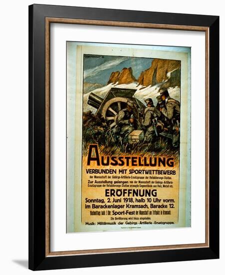 Exhibition of Competitive Sports, 1918-German School-Framed Giclee Print