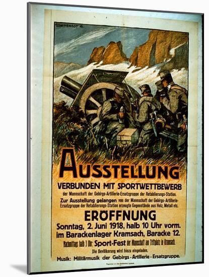 Exhibition of Competitive Sports, 1918-German School-Mounted Giclee Print