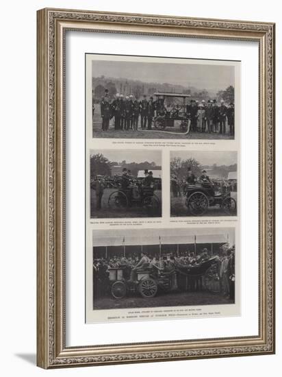 Exhibition of Horseless Vehicles at Tunbridge Wells-null-Framed Giclee Print