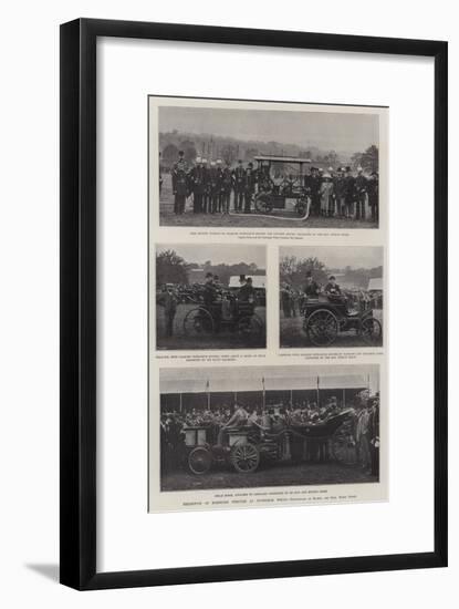 Exhibition of Horseless Vehicles at Tunbridge Wells-null-Framed Giclee Print