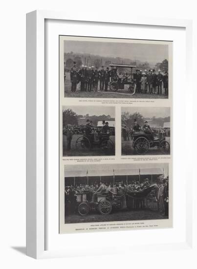 Exhibition of Horseless Vehicles at Tunbridge Wells-null-Framed Giclee Print