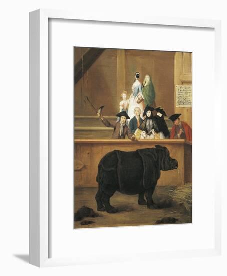 Exhibition of Rhino, 1751-Pietro Longhi-Framed Giclee Print