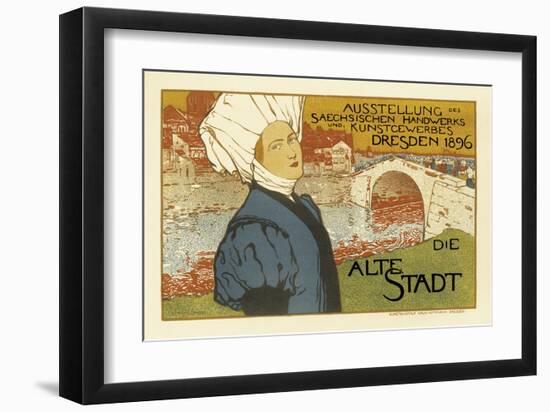 Exhibition of Saxon Artisanry and Commercial Art, Dresden, c.1896-Otto Fischer-Framed Art Print