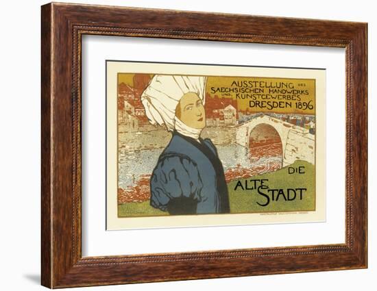 Exhibition of Saxon Artisanry and Commercial Art, Dresden, c.1896-Otto Fischer-Framed Art Print