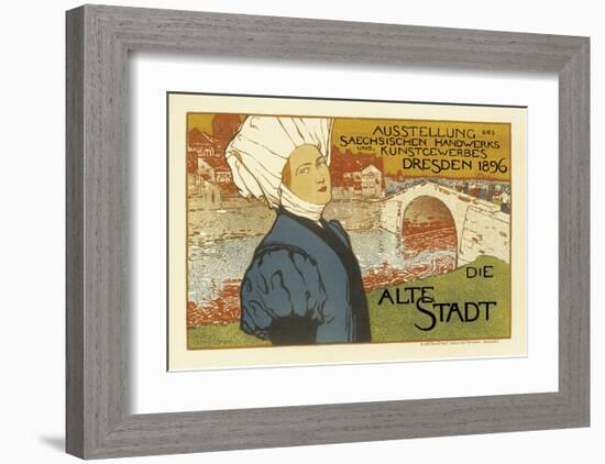 Exhibition of Saxon Artisanry and Commercial Art, Dresden, c.1896-Otto Fischer-Framed Art Print