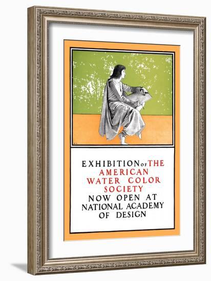 Exhibition of the American Water Color Society-Maxfield Parrish-Framed Art Print