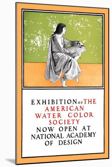 Exhibition of the American Water Color Society-Maxfield Parrish-Mounted Art Print