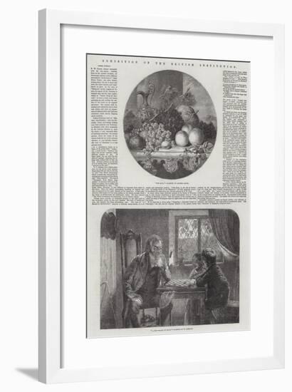 Exhibition of the British Institution-George Lance-Framed Giclee Print