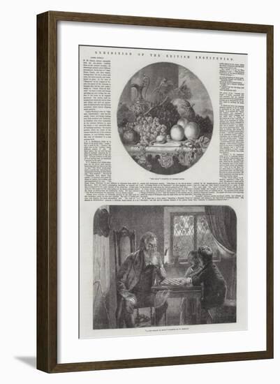 Exhibition of the British Institution-George Lance-Framed Giclee Print