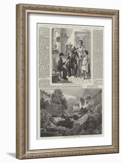 Exhibition of the British Institution-William Hemsley-Framed Giclee Print