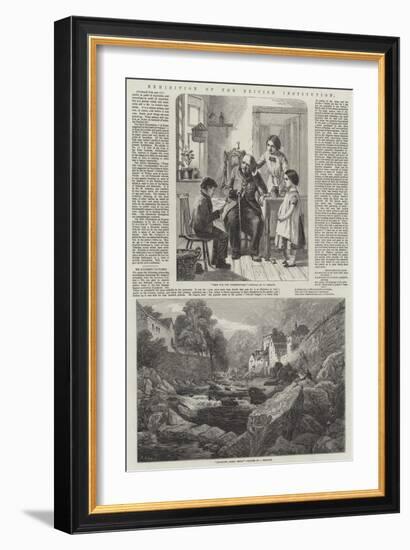 Exhibition of the British Institution-William Hemsley-Framed Giclee Print