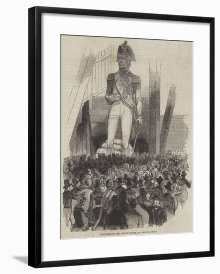 Exhibition of the Nelson Statue, at Charing Cross-null-Framed Giclee Print