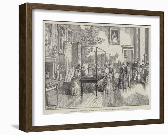 Exhibition of the Queen's Jubilee Gifts at St James's Palace, the Presence Chamber-William 'Crimea' Simpson-Framed Giclee Print