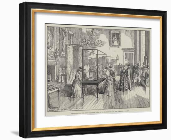 Exhibition of the Queen's Jubilee Gifts at St James's Palace, the Presence Chamber-William 'Crimea' Simpson-Framed Giclee Print