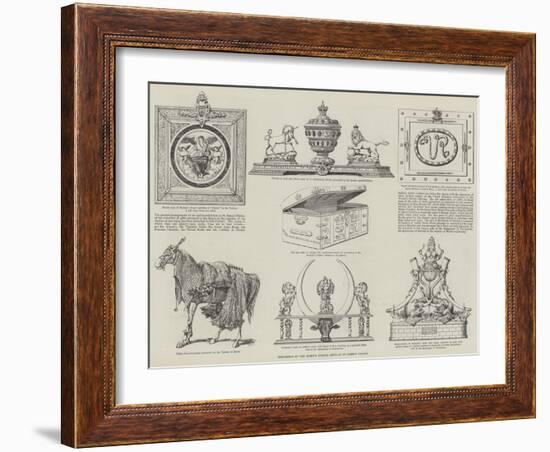 Exhibition of the Queen's Jubilee Gifts at St James's Palace-null-Framed Giclee Print
