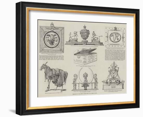 Exhibition of the Queen's Jubilee Gifts at St James's Palace-null-Framed Giclee Print