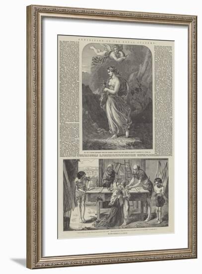 Exhibition of the Royal Academy-Thomas Uwins-Framed Giclee Print