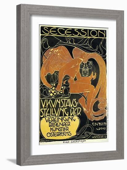 Exhibition Of United Austrian Secessionist Artists-Koloman Moser-Framed Art Print