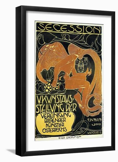 Exhibition Of United Austrian Secessionist Artists-Koloman Moser-Framed Art Print