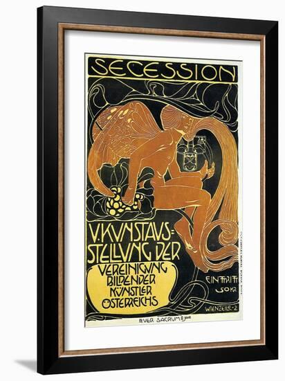 Exhibition Of United Austrian Secessionist Artists-Koloman Moser-Framed Art Print