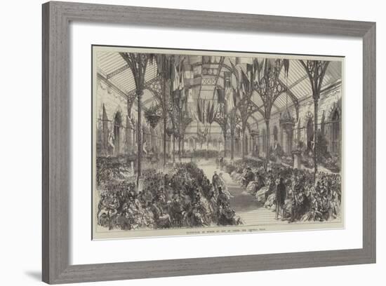 Exhibition of Works of Art at Leeds, the Central Hall-null-Framed Giclee Print