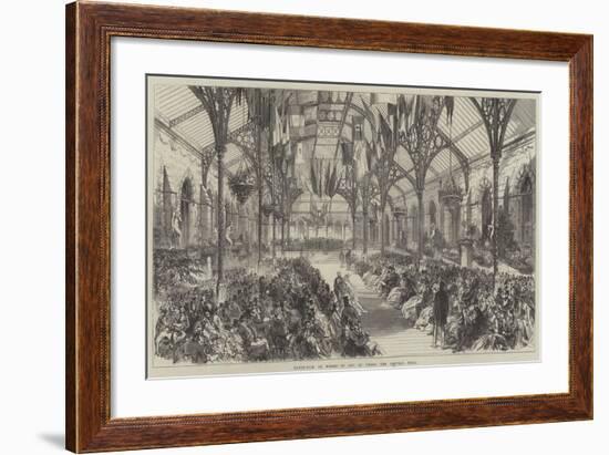 Exhibition of Works of Art at Leeds, the Central Hall-null-Framed Giclee Print