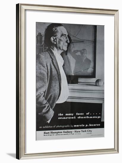 Exhibition Poster for 'The Many Faces of Marcel Duchamp'-null-Framed Giclee Print