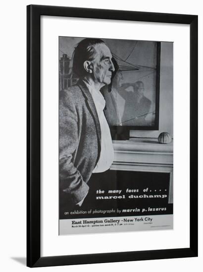 Exhibition Poster for 'The Many Faces of Marcel Duchamp'-null-Framed Giclee Print