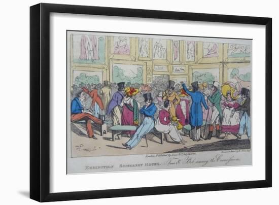 Exhibition, Somerset House, 1821-Henry Thomas Alken-Framed Giclee Print