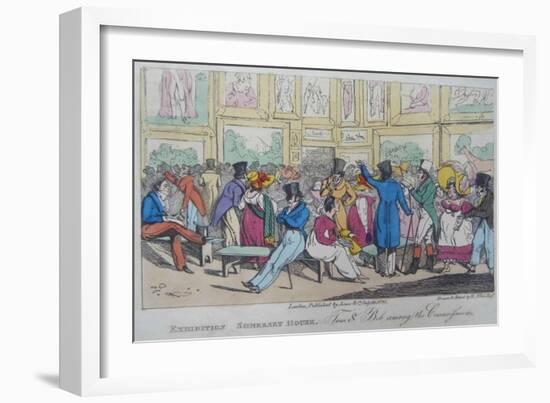 Exhibition, Somerset House, 1821-Henry Thomas Alken-Framed Giclee Print