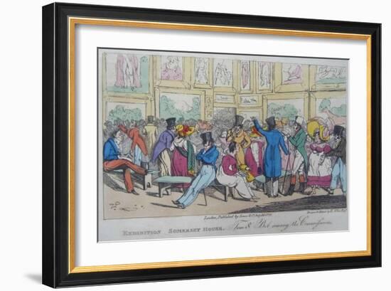 Exhibition, Somerset House, 1821-Henry Thomas Alken-Framed Giclee Print