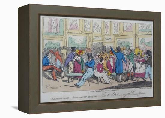 Exhibition, Somerset House, 1821-Henry Thomas Alken-Framed Premier Image Canvas