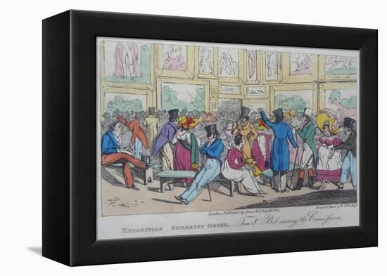 Exhibition, Somerset House, 1821-Henry Thomas Alken-Framed Premier Image Canvas